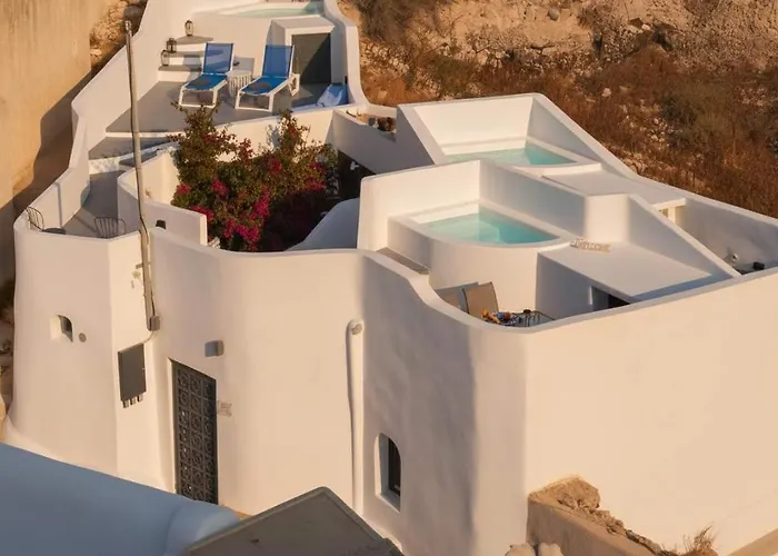 Artemis Sunset Santorini Rooftop Jacuzzi View Сasa de vacaciones