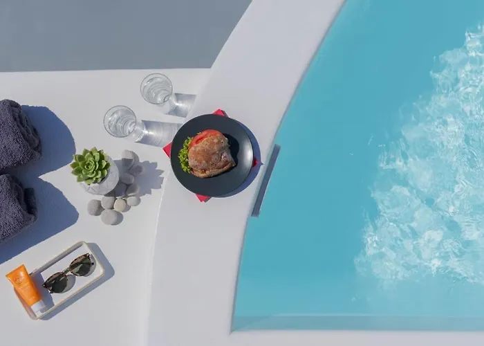 Artemis Sunset Santorini Rooftop Jacuzzi View *