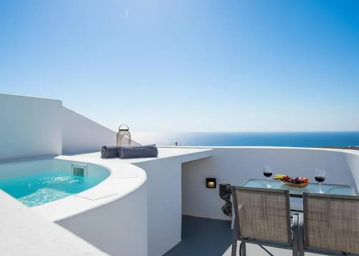Artemis Sunset Santorini Rooftop Jacuzzi View *